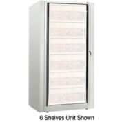 Rotary File Cabinet Components, Base Starter Unit, Legal, 4-High, Bone White
