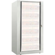 Rotary File Cabinet Components, Base Starter Unit, Legal, 6-High, Bone White
