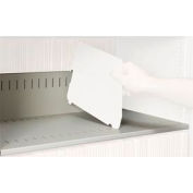 Rotary File Cabinet Components, Slotted Shelf, Legal Depth, Bone White