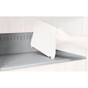 Rotary File Cabinet Components, Slotted Shelf, Legal Depth, Light Gray