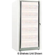 Rotary File Cabinet Components, Base Adder Unit, Letter, 4-High, Light Gray