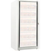 Rotary File Cabinet Components, Base Adder Unit, Letter, 6-High, Bone White