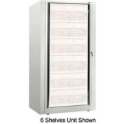 Rotary File Cabinet Components, Base Starter Unit, Letter, 5-High, Bone White