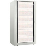 Rotary File Cabinet Components, Base Starter Unit, Letter, 6-High, Bone White