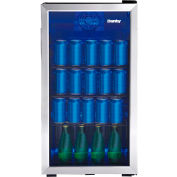 Danby® DBC117A1BSSDB-6 - Beverage Center, 3,1 Cubic Ft, 117 Can Capacity, Temp Glass Door, Lock