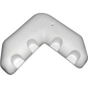 Dock Edge Corner Bumper w/Header Card & Fasteners, White 1/Case - 1057-1-F