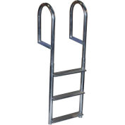 Dock Edge Dock Ladder 3 Step Fixed Wide Step, Welded Aluminum - 2043-F