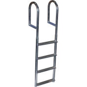 Dock Edge Dock Ladder 4 Step Fixed Wide Step, Welded Aluminum - 2044-F