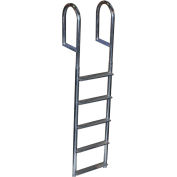 Dock Edge Dock Ladder 5 Step Fixed Wide Step, Welded Aluminum - 2045-F