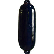 Dock Edge Dolphin Twin Eye Smooth Boat Fender 5-1/2" x 20", Black - 50-206-F