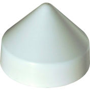 Dock Edge Piling Cap 10" Cone Head, PVC White 8/Case - 91-801-F