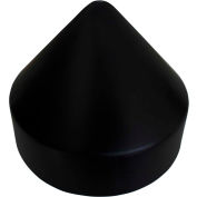 Dock Edge Piling Cap 10" cône tête, PVC noir 8/cas-91-802-F