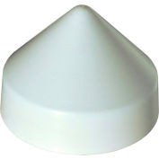 Dock Edge Piling Cap 8" Cone Head, PVC White - 91-881-F