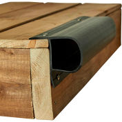Dock Edge Single "P" Profile, 32 ft. (4x8' lengths), Black - DE1001BF