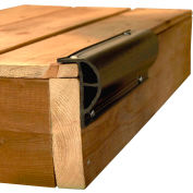 Dock Edge Heavy "P" Profile, 24 ft. (3x8' lengths), Black - DE1203F