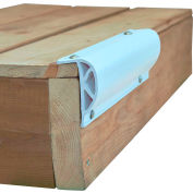 Dock Edge Heavy Slant "P" Profile, 24 ft. (3x8' lengths), White - DE1210F