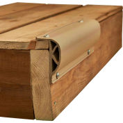 Dock Edge Heavy Slant "P" Profile, 24 ft. (3x8' lengths), Beige - DE1211F