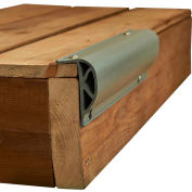 Dock Edge Heavy Slant "P" Profile, 24 ft. (3x8' lengths), Grey - DE1212F
