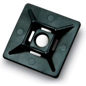 Mtg adhésif de del City 9871 4 voies de Base sq-UV noir de 1-1/8", 100 pièces