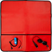 Desco Trustat Field Service Kit, Red, 2 Pocket, 24" x 24"