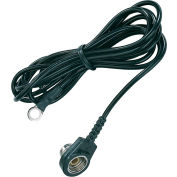 Desco Ground Cord with Stacking Snap and Resistor, 10 Feet