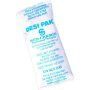 Desco Desiccant Pak, Argile/Tyvek/Dioxyde de silicium, 1-1/2"W x 3"L, Blanc, 550 Packs