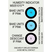 Carte indicateur d’humidité Desco, 5 % 10 % 15 % Gamme, 125 / Pack