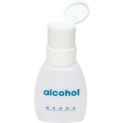 Menda 35216 Euro-Style HDPE Liquid Dispenser with White Twist-Lock Pump, Imprinted "Alcohol", 8 oz.
