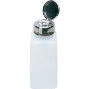Menda 35312 Square Natural HDPE Liquid Dispenser with One-Touch Pump, 8 oz.