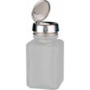 Menda 35362 carré clair dépoli verre doseur liquide avec pompe monotouche, 6 oz.
