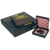 Protektive Pak ESD Shipping & Storage Boxes w/ Foam, 4"L x 4"W x 2-1/8"H, Black - Pkg Qty 5
