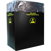 2.00 Mil Static Dissipative Trash Can Liner, 36 Gallon, Pink, Pkg. Qty. 50 - 37823