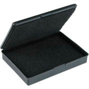 Protektive Pak ESD Shipping & Storage Hinged Boxes w/ Foam, 9"L x 5"W x 1-37/64"H, Black - Pkg Qty 5
