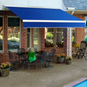 Awntech DM24-7-BB, Retractable Awning Manual 24'W x 10'D x 10"H Blue
