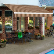 Awntech DTL14-16-BRNT, Retractable Awning Left Motor 14'W x 10'D x 10"H Brown/Tan