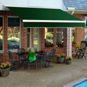 Awntech DM12-72-F, Manual Retractable Awning 12'W x 10'D x 10"H Forest Green