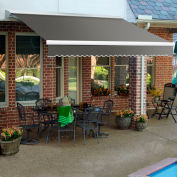 Awntech DTL12-67-G, Left Motor Retractable Awning 12'W x 10'D x 10"H Gray