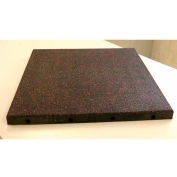 Dinoflex Playground Tile, 3-1/2"H x 24"L x 24"W, 4 ft<sup>2</sup>, 50% Brown 453090112