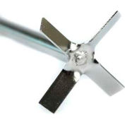 SCILOGEX Cross Stirrer 18900071, 316L Stainless Steel, Use with OS20/OS40 Overhead Stirrers