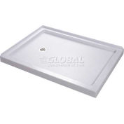 Base de douche SlimLine DreamLine DLT-1036481 36 "x 48" seuil Double gauche H & Drain