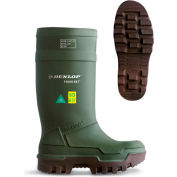 Bottes de travail Dunlop Purofort® Thermo + toute sécurité hommes, taille 11, vert