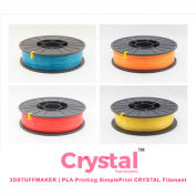 3D Stuffmaker PLA 3D Printer Crystal Filament, 1.75mm, 0.75 kg, Blue