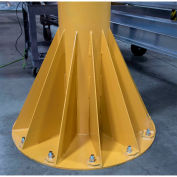 Gorbel® HD gratuit permanent Jib Crane, 8' Span & 10' hauteur sous poutre, 4000 Lb capacité