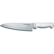 Dexter Russell 31600 - Couteau de cuisinier, acier à haute teneur en carbone, estampé, manche blanc, 8"L