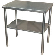 DC Tech Inc. Standalone Stainless Steel Table, 20"W x 30"D