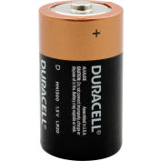 Duracell® Coppertop® D Batteries W/ Duralock Power Preserve™, qté par paquet : 12