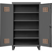 Durham® Heavy Duty Outdoor Shelf Cabinet, 12 Gauge, 36"W x 24"D x 78"H, Gray