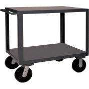 Durham Mfg. ® Chariot utilitaire w / 2 étagères, 4000 lb. Capacité, 42-1/8"L x 24"L x 37-3/8"H, Gris