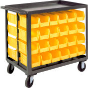 Durham Bin Service chariot RSC-2436-BLP-48-230-95-48 bacs, 1200 lbs Cap. 36" L x 24" W x 37-5/8 "H