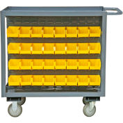 Durham Bin Service Cart RSC-2436-BLP-64-220-95 - 64 Bins, 1200 Lb. Cap., 36"L x 24"W x 37-5/8"H